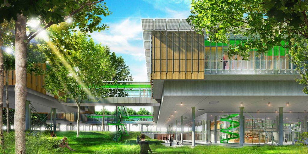 Presentato il progetto del nuovo hospice pediatrico di Bologna, Renzo Piano Building Workshop 2017 06 20 Vista dal basso