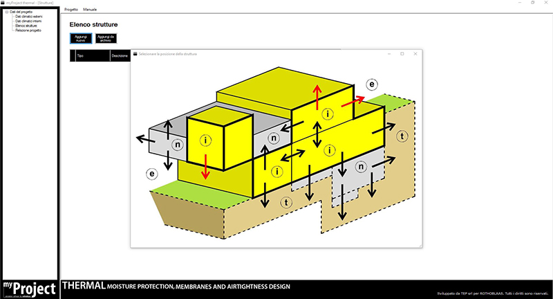 Costruzioni in legno, analisi igrometrica delle componenti opache: Thermal di Rothoblaas MyProject thermal