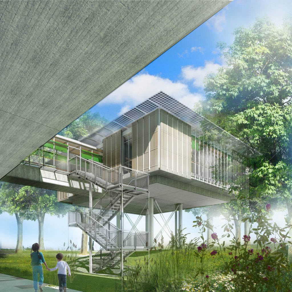 Presentato il progetto del nuovo hospice pediatrico di Bologna, Renzo Piano Building Workshop V Scale Esterne Appartamenti Nord