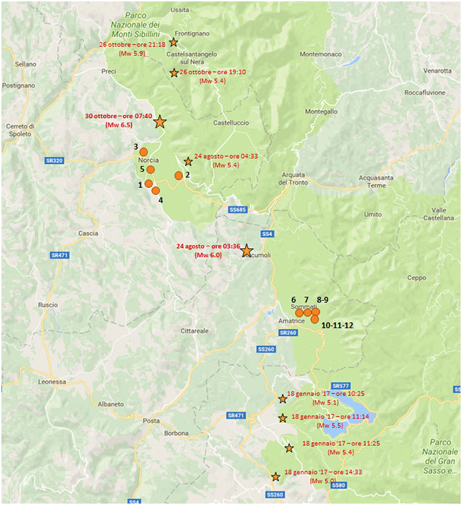 Sequenza sismica in Italia centrale 2016: le ricognizioni ad Amatrice fig 2