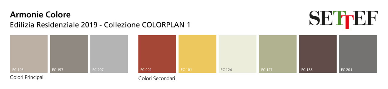 Facciate degli edifici: le tendenze del colore per il 2019 1 Settef trend colori facciate resid 2019 2