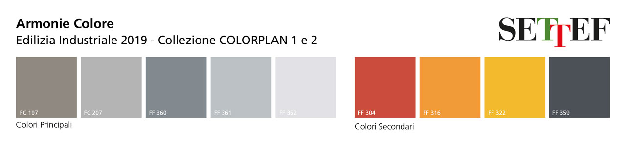 Facciate degli edifici: le tendenze del colore per il 2019 2 Settef trend colori facciate industriali 2019 1