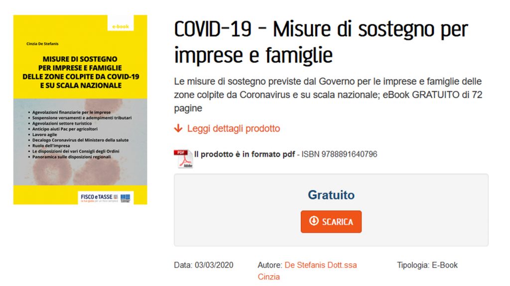 Coronavirus, sospesi mutui prima casa covid ebook ft