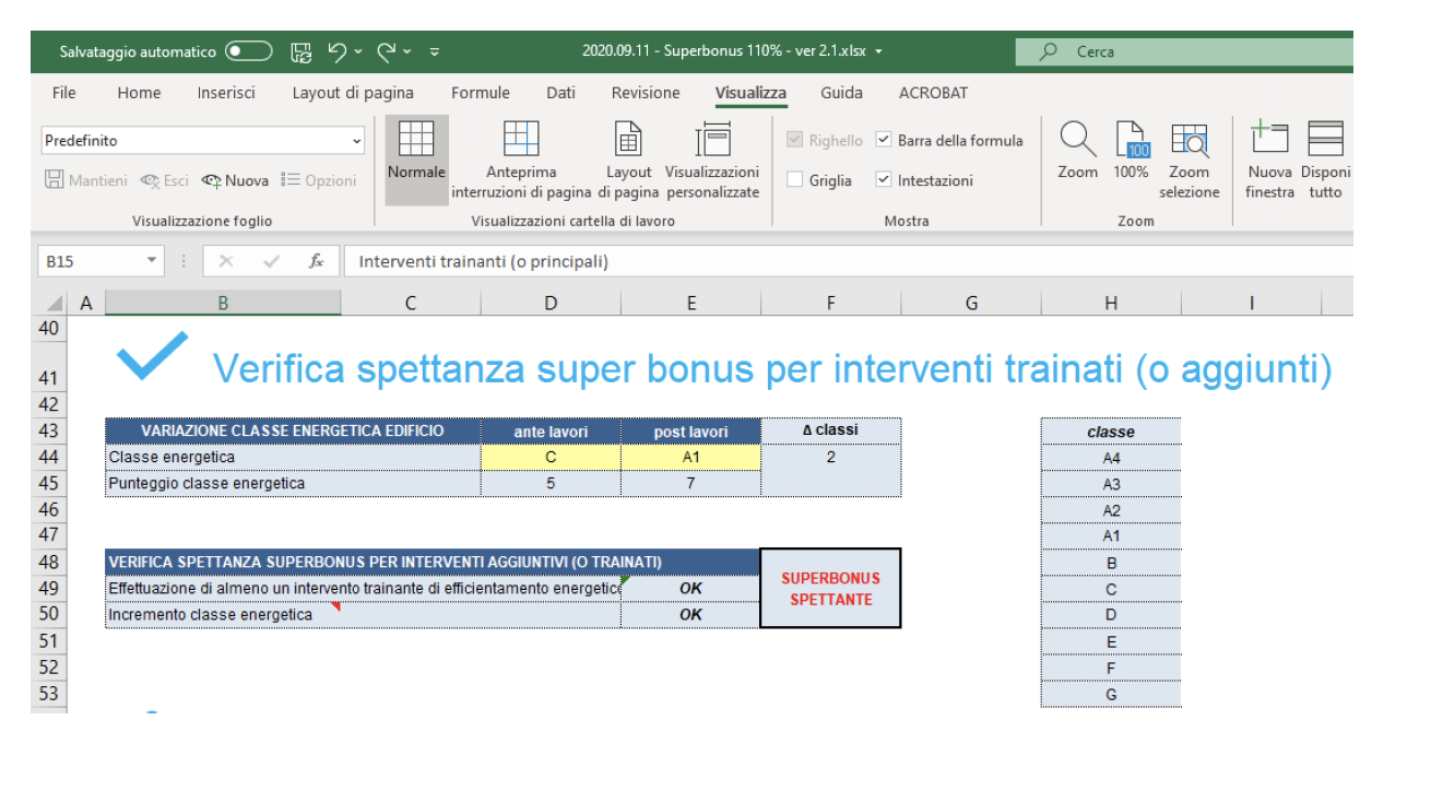 Superbonus 110%: tool excel per il calcolo del beneficio Schermata 2020 09 15 alle 18.40.42