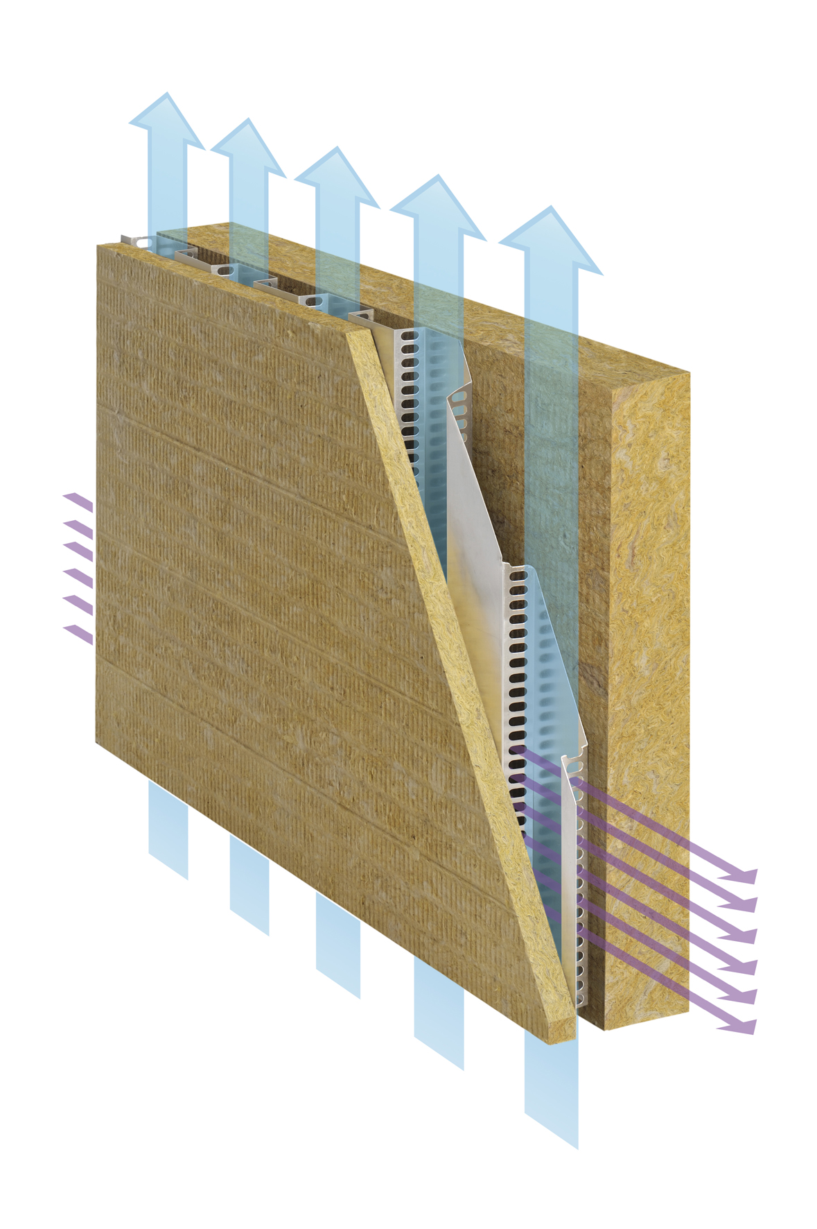 Isolamento termico a cappotto e parete ventilata: due funzioni in un singolo sistema integrato calce01