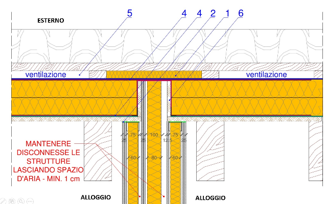 Ponte acustico coperture in legno: le soluzioni per garantire l'isolamento Ponte acustico copertura in legno 5
