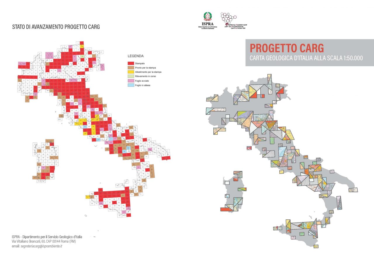 Progetto CARG: finanziato il completamento della Carta geologica ufficiale d’Italia Progetto CARG stato di avanzamento al 10 03 21 Pagina 1 e1672664604932