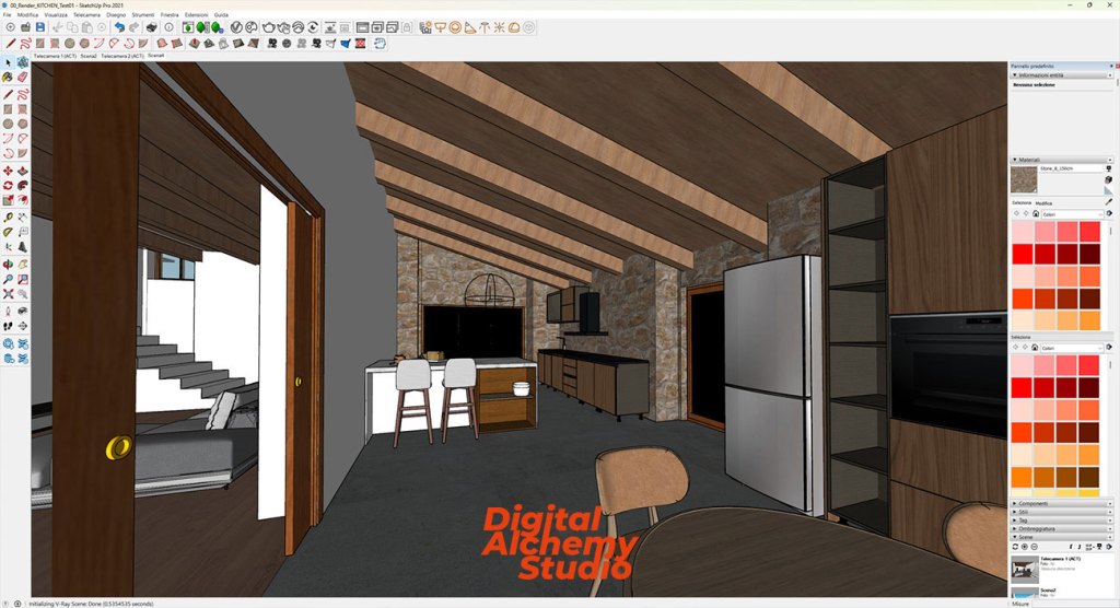 Architectural prompting: MidJourney con Retexture, test sul campo per un progetto reale 000 IMG01 DigitalAlchemyStudio Sketchup