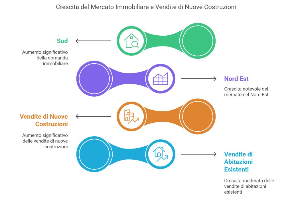 crescita mercato immobiliare e vendite di nuove costruzioni