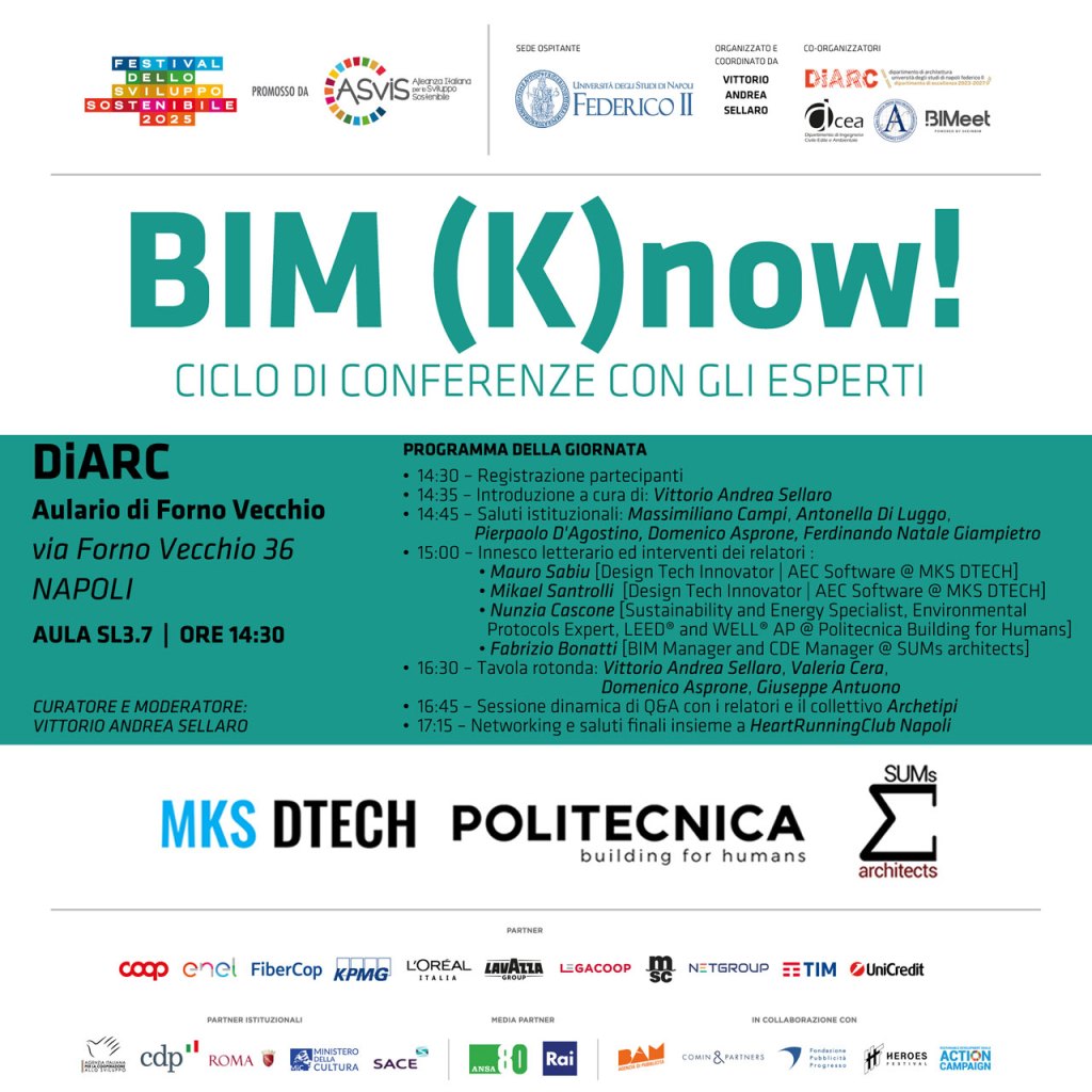 BIM (K)now! torna a Napoli: un evento dal respiro internazionale su innovazione digitale e sostenibilità (con CPF) 2r