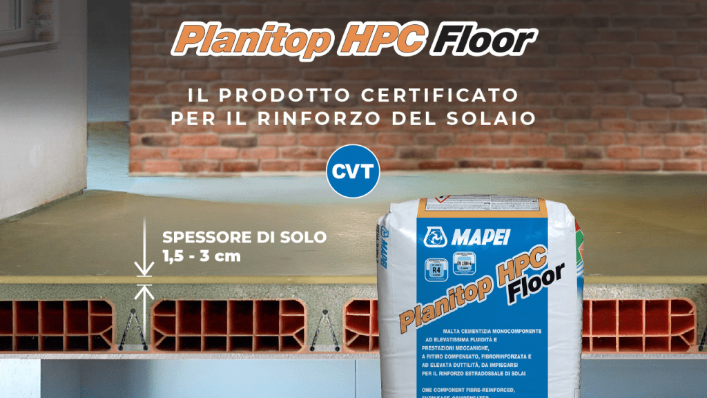 Planitop HPC Floor di Mapei: l'evoluzione del rinforzo strutturale dei solai immagine di copertina