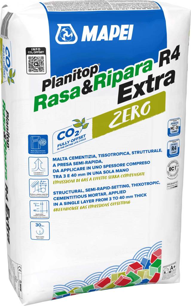 Ripristino strutturale: una fase indispensabile per gli interventi di rinforzo 1 Ripristino strutturale: una fase indispensabile per gli interventi di rinforzo Planitop RasaEtRipara R4 Extra ZERO 25kg