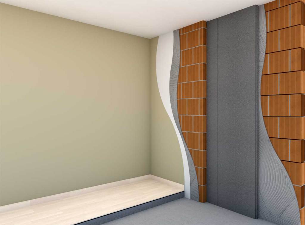 Isolkappa SILENCE: soluzioni termoacustiche in EPS elasticizzato per comfort abitativo ed edilizia sostenibile Prodotti termoacustici i Grey XL Eco Silence incollaggio 1