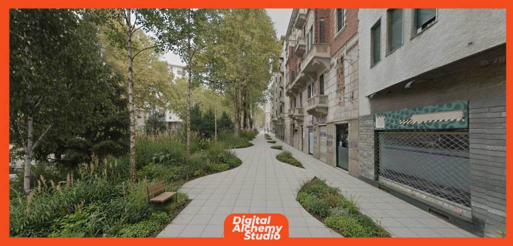 Architectural Prompting: da Street View alla sezione, progettare il paesaggio urbano con Nano Banana 7 Architectural Prompting: da Street View alla sezione, progettare il paesaggio urbano con Nano Banana 07 digitalalchemystudio