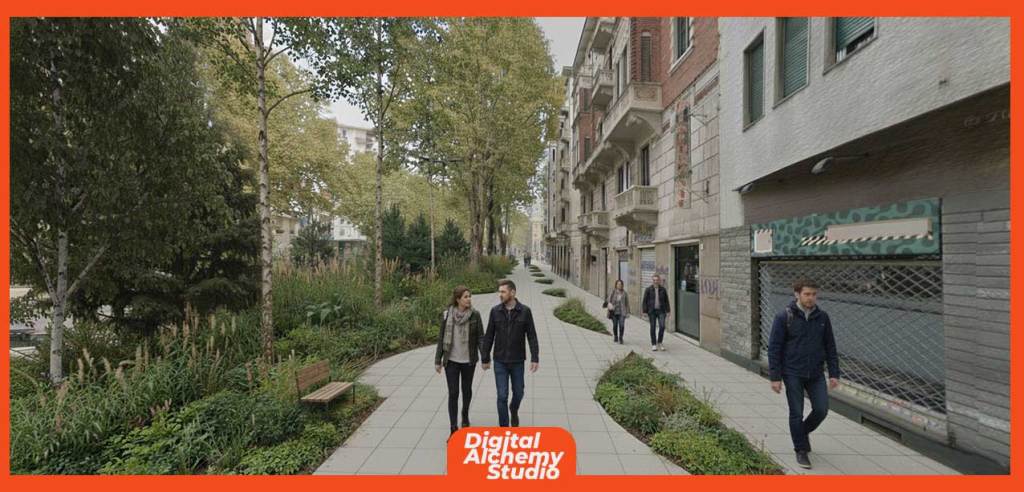 Architectural Prompting: da Street View alla sezione, progettare il paesaggio urbano con Nano Banana 9 Architectural Prompting: da Street View alla sezione, progettare il paesaggio urbano con Nano Banana 09 digitalalchemystudio