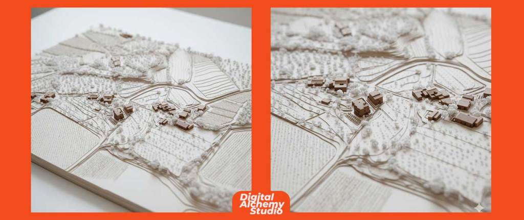 Architectural Prompting: modellare in un prompt, AI e Architettura del Paesaggio 8 Architectural Prompting: modellare in un prompt, AI e Architettura del Paesaggio 09 planimetria Nanobanana DigitalAlchemyStudio