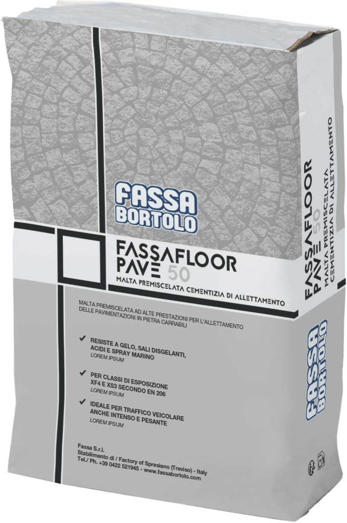 Pavimentazioni urbane in pietra naturale: durabilità e alte prestazioni con i sistemi FASSAFLOOR PAVÉ 5 Pavimentazioni urbane in pietra naturale: durabilità e alte prestazioni con i sistemi FASSAFLOOR PAVÉ FASSAFLOORPAVE 50
