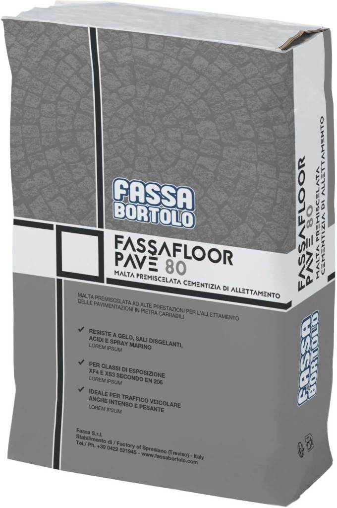 Pavimentazioni urbane in pietra naturale: durabilità e alte prestazioni con i sistemi FASSAFLOOR PAVÉ 3 Pavimentazioni urbane in pietra naturale: durabilità e alte prestazioni con i sistemi FASSAFLOOR PAVÉ FASSAFLOORPAVE 80