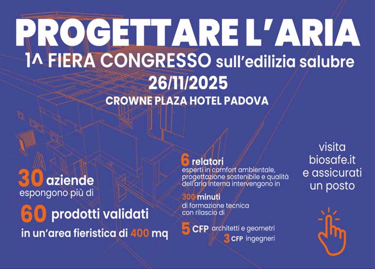 Progettare l’Aria: il primo congresso nazionale dedicato alla salubrità del costruito progettare aria 58964e