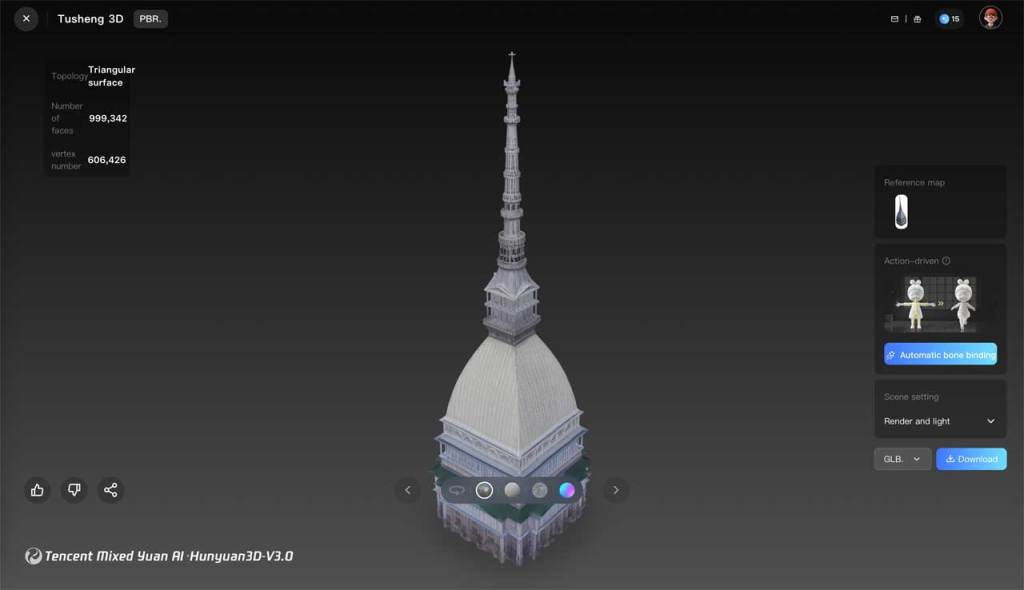 Architectural Prompting: da Google Earth a un modello 3D con Nano Banana e Hunyuan 5 Architectural Prompting: da Google Earth a un modello 3D con Nano Banana e Hunyuan 6 Hunyuan risultato