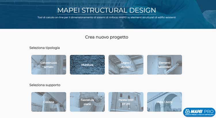 Mapei Structural Design: il software per il dimensionamento degli interventi di rinforzo mapei structural design1
