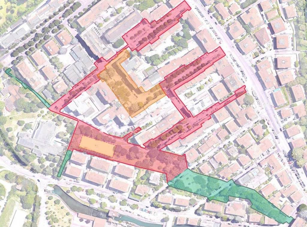 Casalecchio di Reno: infrastrutture verdi e percorsi drenanti per la rigenerazione del quartiere Croce Aree di intervento